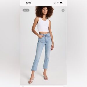 Agolde Riley high rise crop